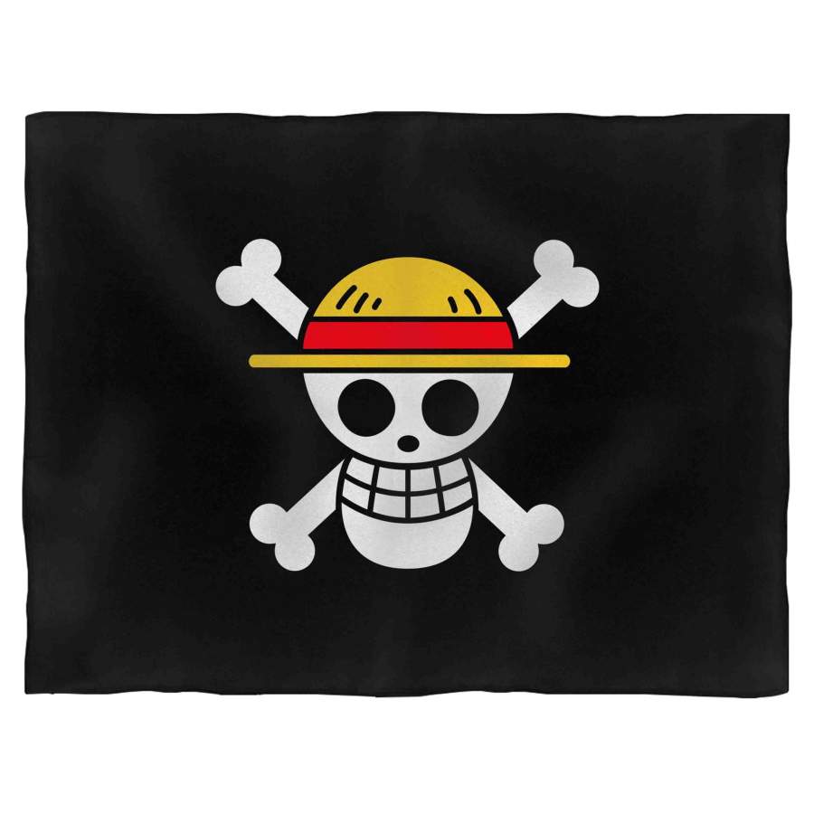 One Piece Luffy Strawhat Pirate Skull Blanket - TattoosCafe