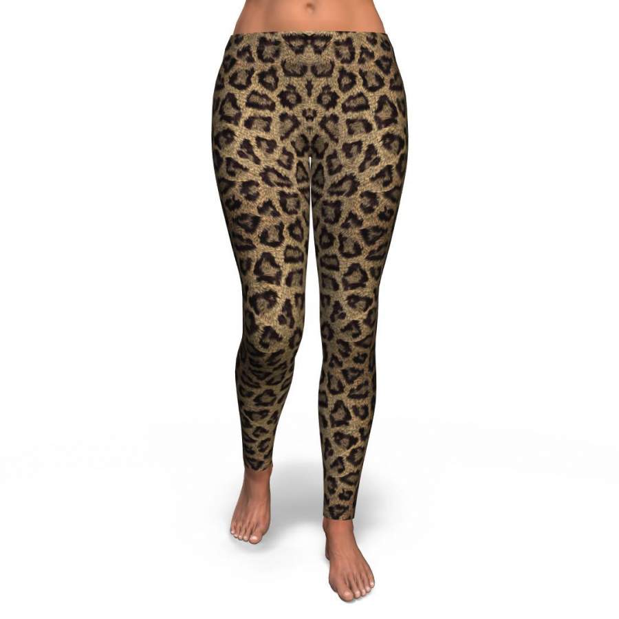 Cheetah Leopard Pattern Print Pattern Women Leggings