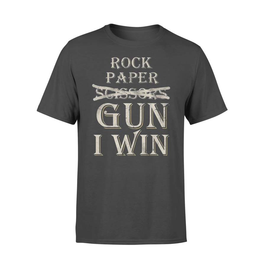 Rock Paper Scissors Gun I Win Shirt