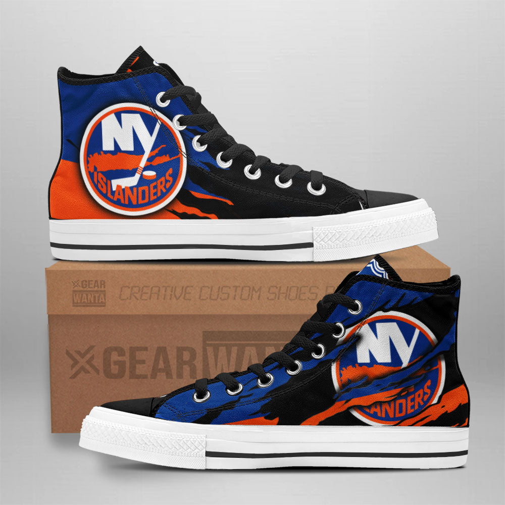 New York Islanders Shoes Custom High Top Sneakers For Fans