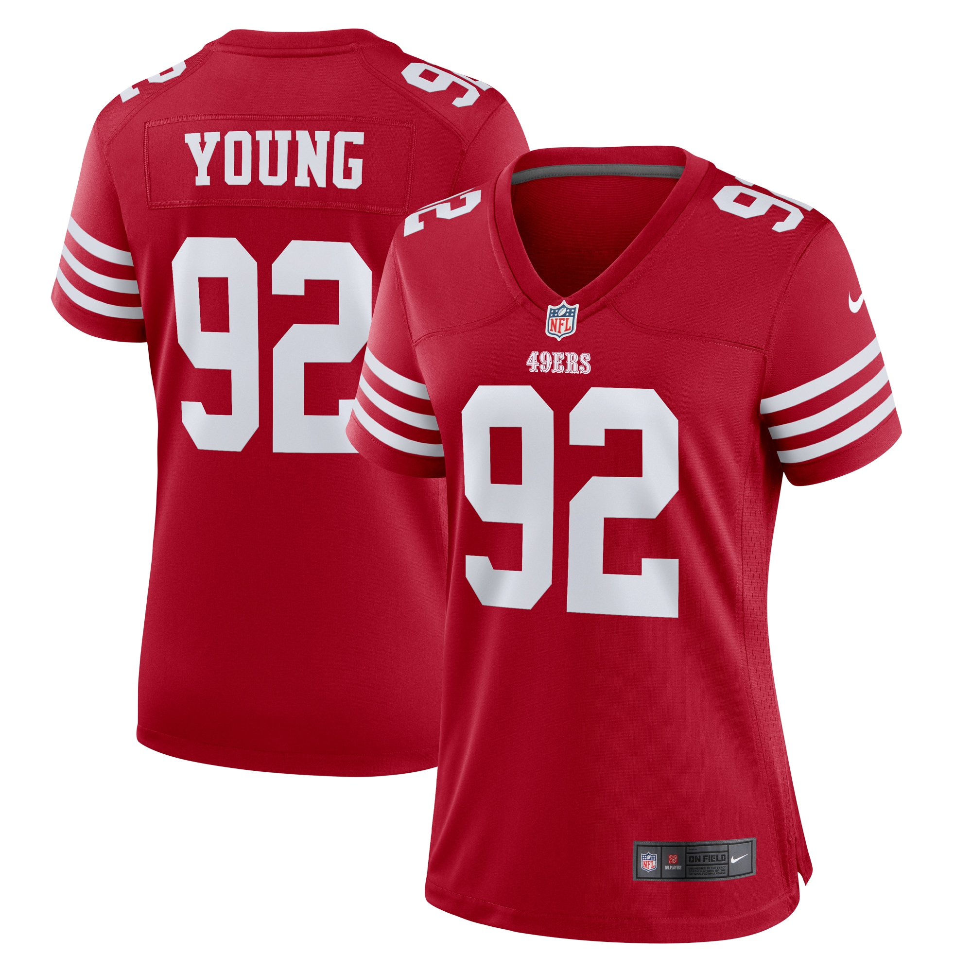 Women’s San Francisco 49ers Chase Young Scarlet Game Jersey