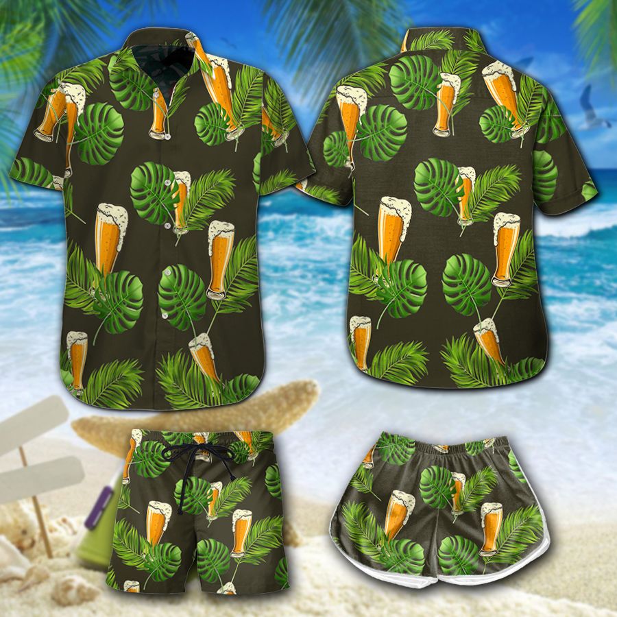 Beer Day Tropical Leaves Hawaii Shirt Summer Holiday Ha76396