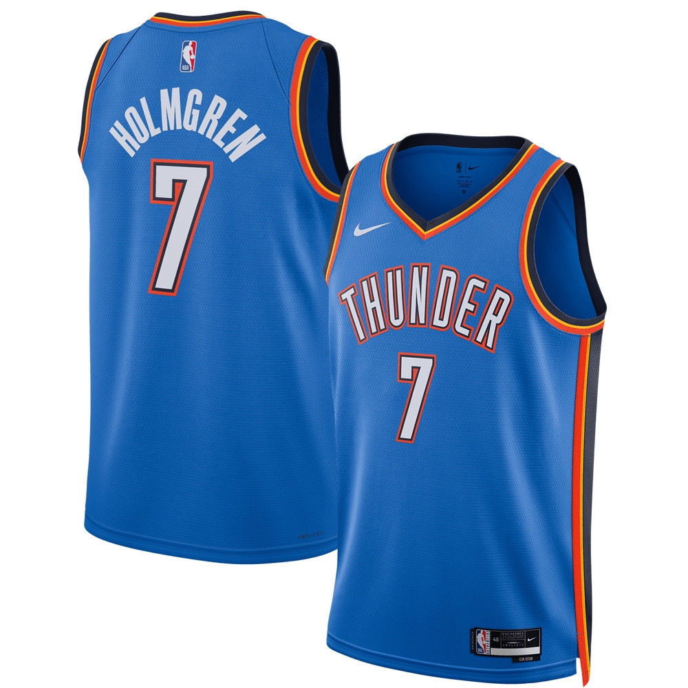 Chet Holmgren Oklahoma City Thunder Unisex 2022 NBA Draft First Round Pick Swingman Jersey – Icon Edition – Blue NBA