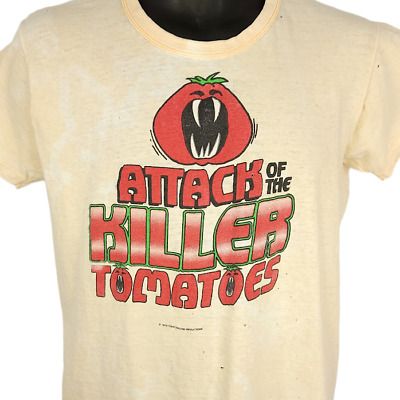 Attack Of The Killer Tomatoes T Shirt Vintage 70s 1978 Movie Promo 7843