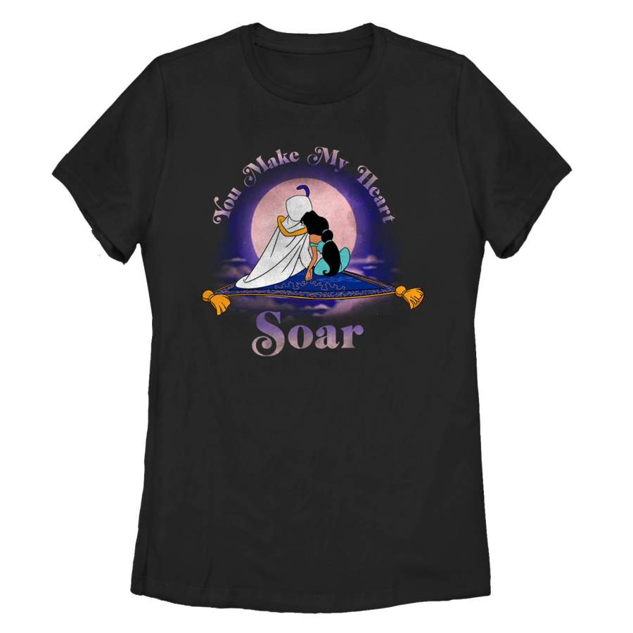 Aladdin Women’s Jasmine Heart Soar  T Shirt