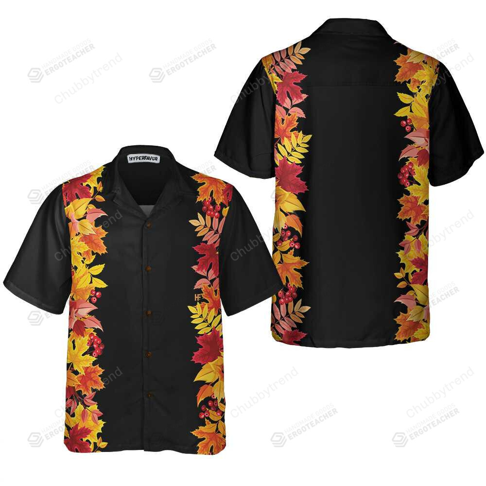 Colorful Autumn Thanksgiving Theme Hawaii Shirt Ha5985