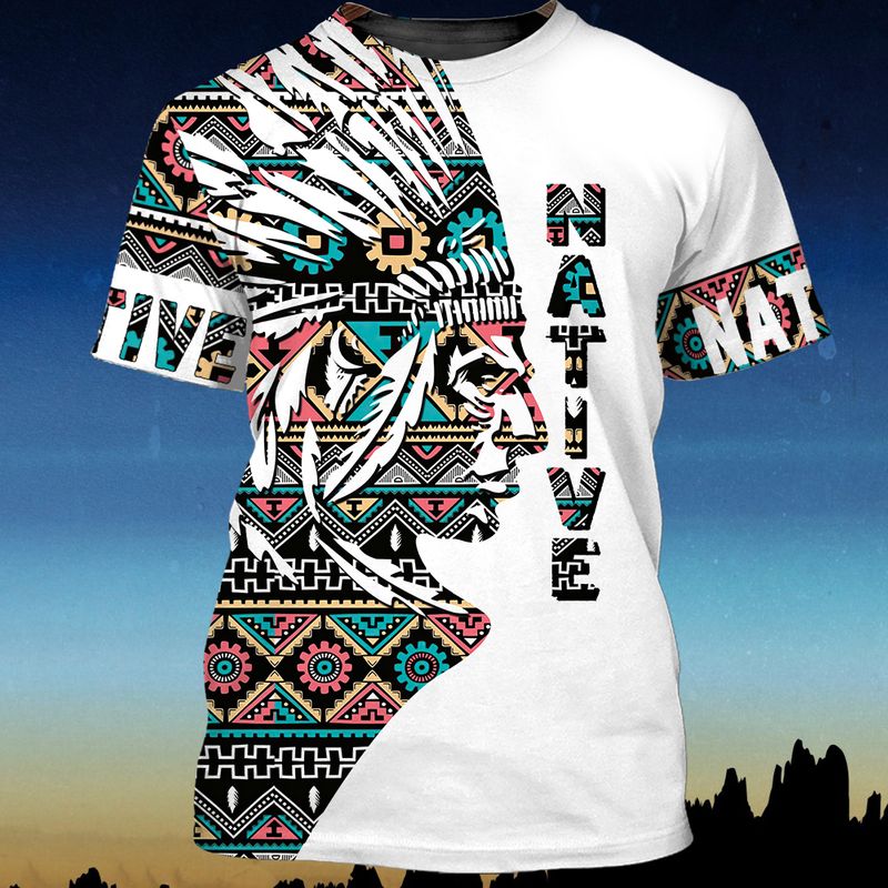 Native American Pride Custom Design Shirts For Friends 3D Tshirt