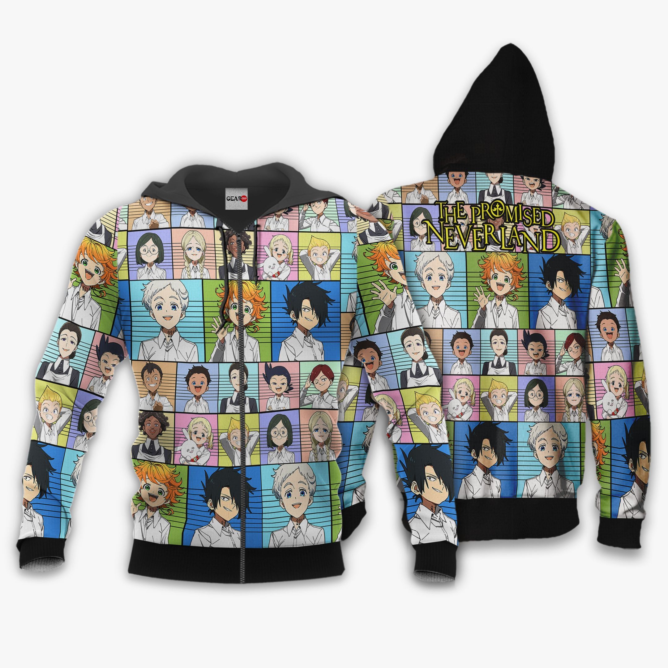 The Promised Neverland Hoodie Characters Custom Anime Shirts Jacket