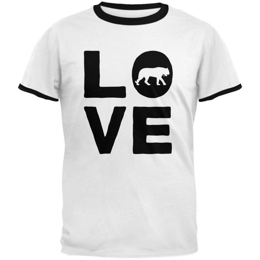 Tiger Love Series Mens Ringer T Shirt