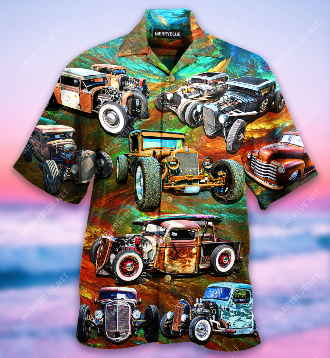 Rat Rod In Rust We Trust Unisex Hawaii Shirt Ha28552