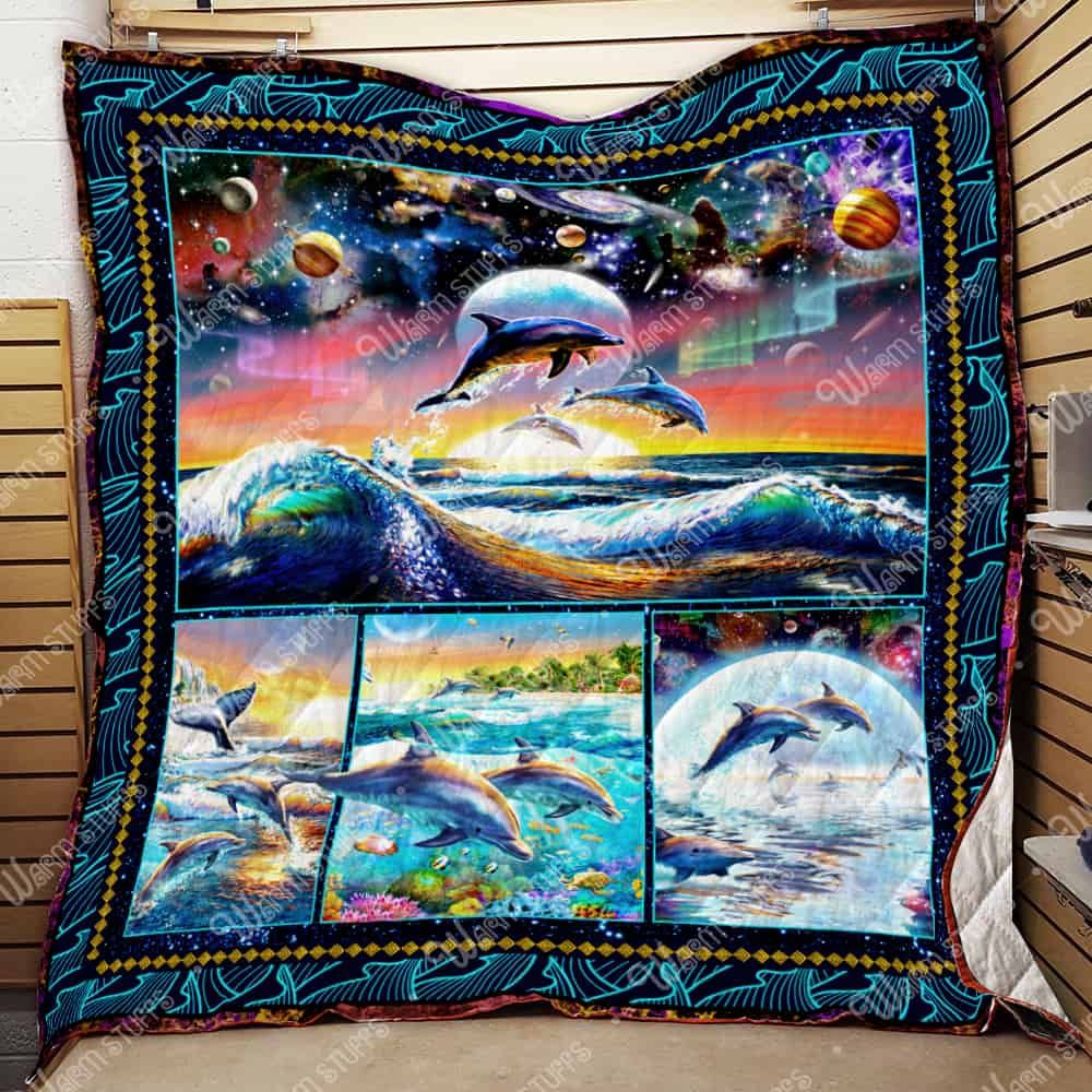 Dolphin 3D Quilt Blanket 3046