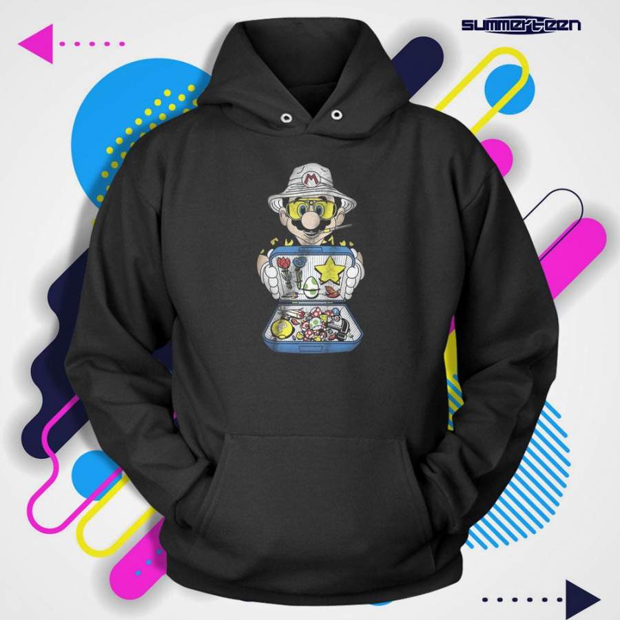 Super Mario Bros Fear And Loathing In Las Vegas Movie Men’S Hoodie