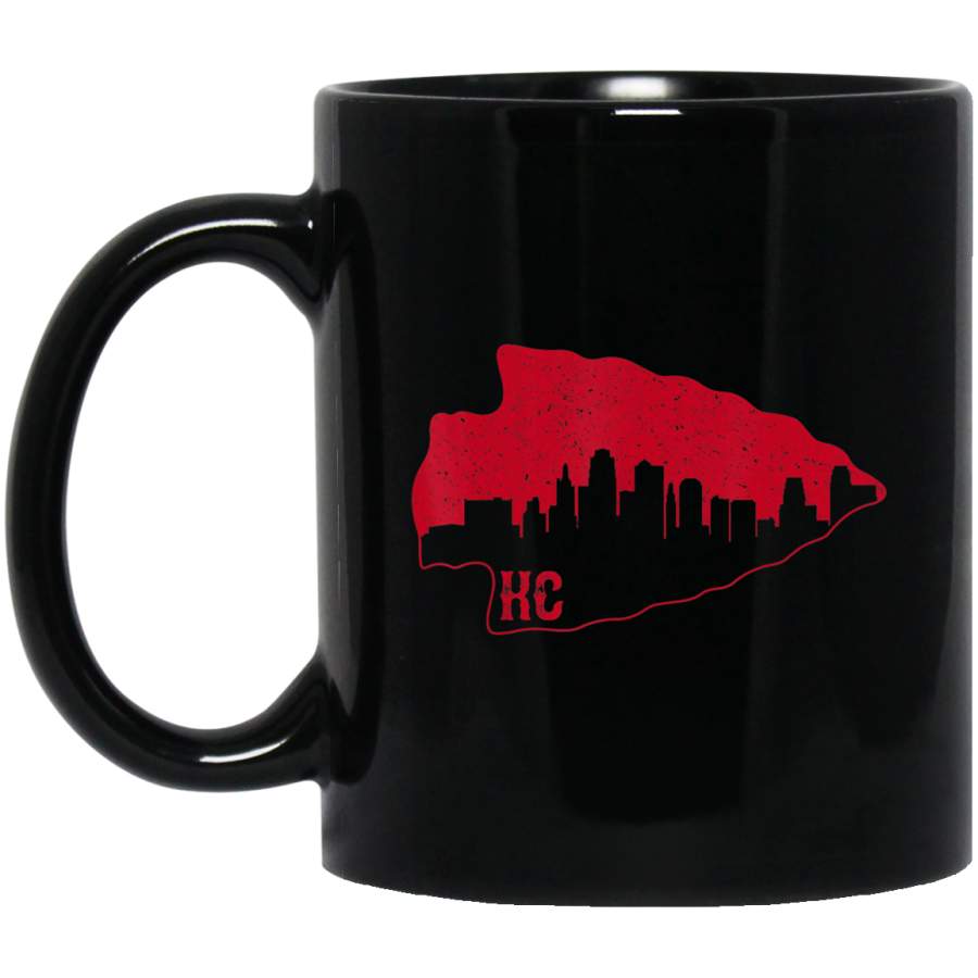 Kansas City KC Black Mug