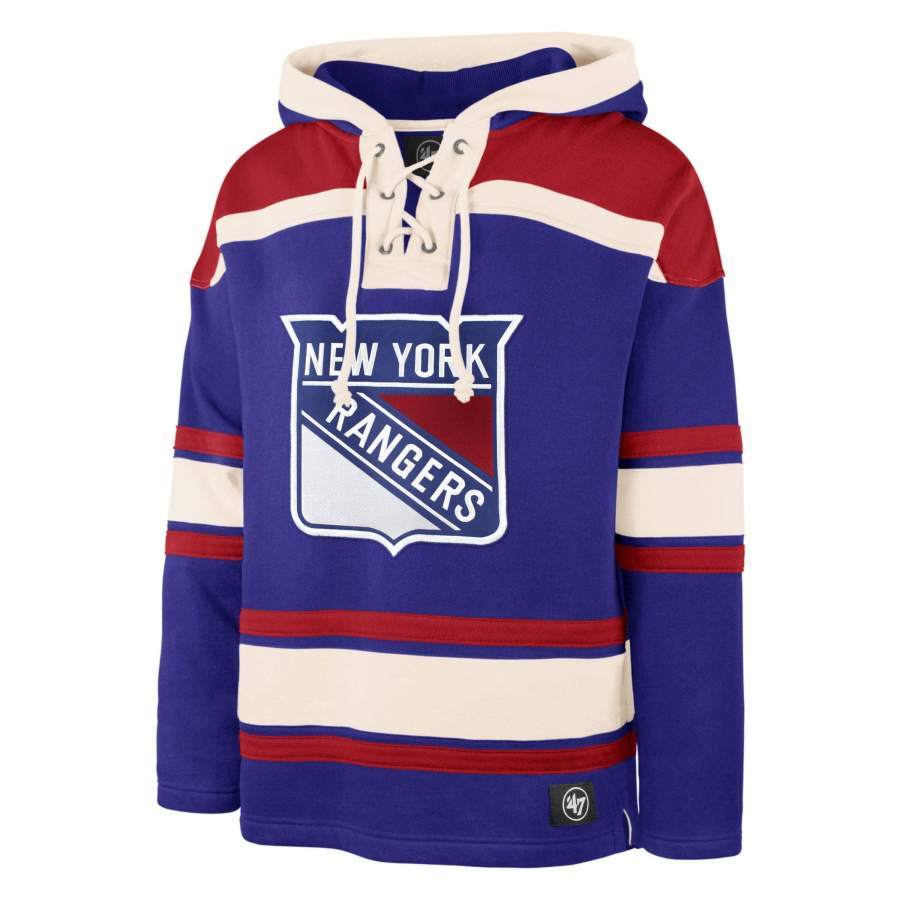 New York Rangers Superior ’47 Lacer Hoodie Unisex 3D All Over Print