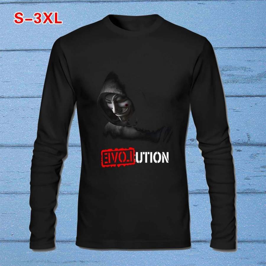 Anonymous V for Vendetta Evolution Long Sleeve Men’s T-Shirt