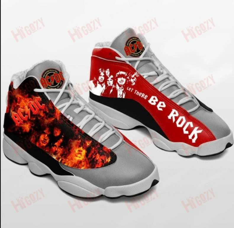 Acdc Rock Music Band Fire For Lover Jd13 Shoes