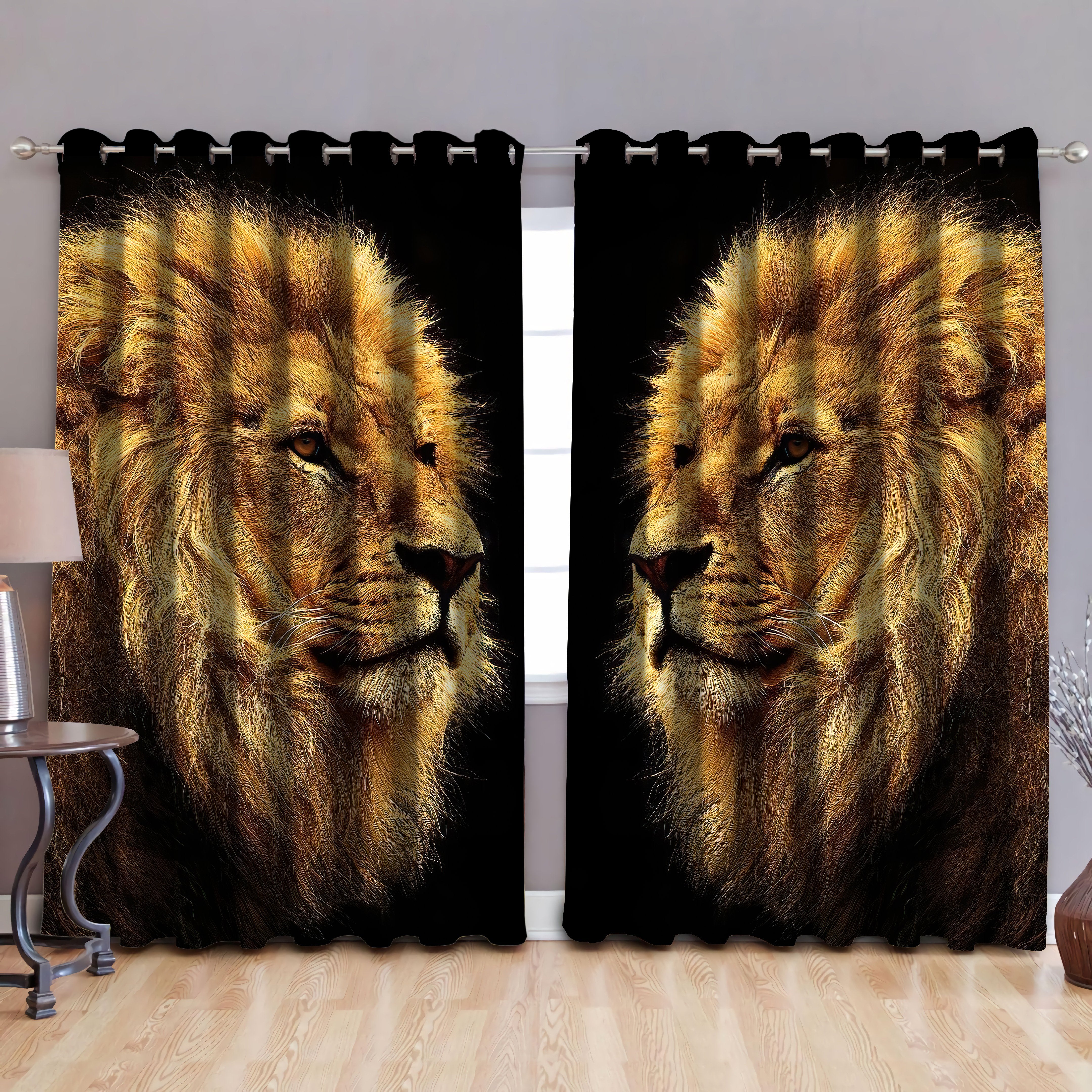 Tmarc Tee The Best Lion Window Curtains