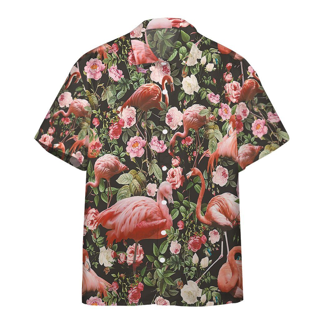 Gearhumans Floral And Flamingo Custom Hawaiian Shirt Ha518