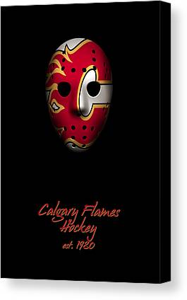 Calgary Flames Established Joe Hamilton Canvas Print