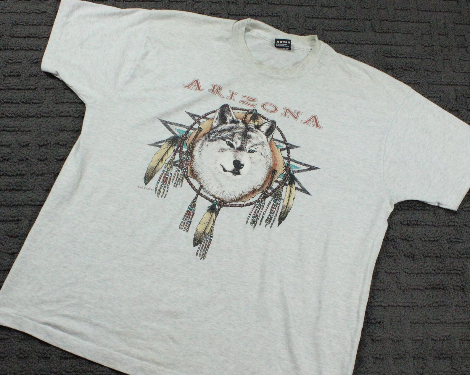 Vintage Wolf T Shirt  90S Animal Graphic Tee  Wild Life Shirt  Arizona State