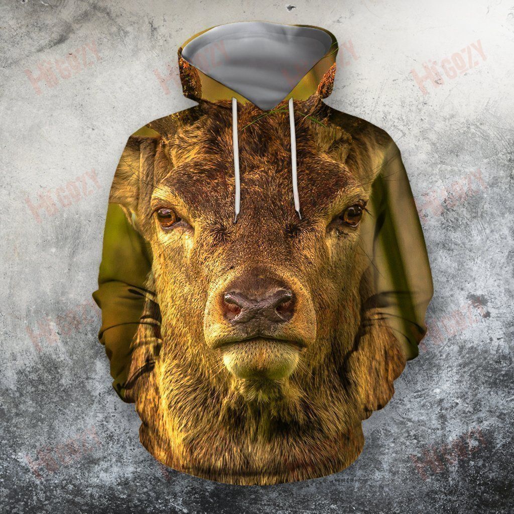 3D All Over Print Deer Hunter Hoodie Clothes Sweatshirt Cute Hoodies, Cool Hoodies For Men