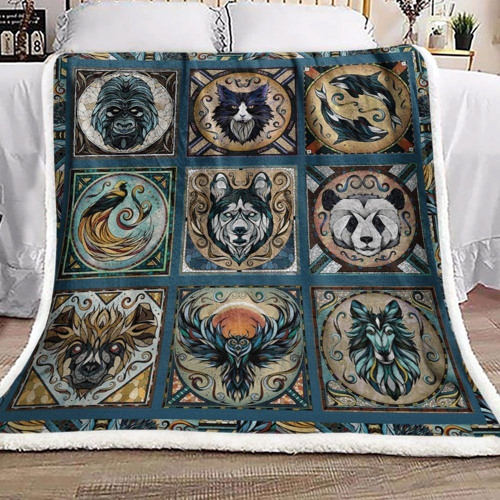 Animal Dd031005F Sherpa Fleece Blanket