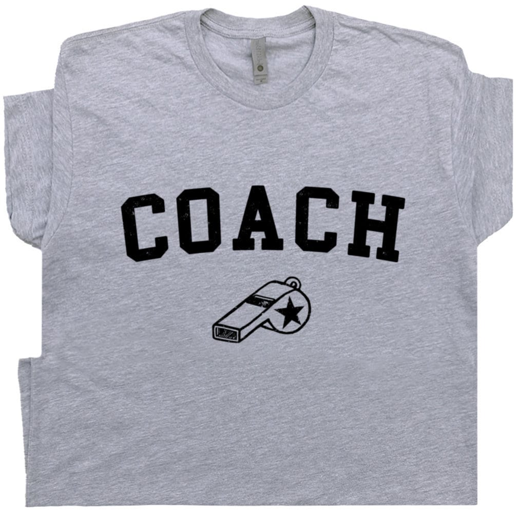 Coach T Shirt Sports Coach Shirt Funny Gym T Shirt Retro Coach Whistle Tee Baseball Coach Basketball Coach Football Swim Team Soccer Shirt