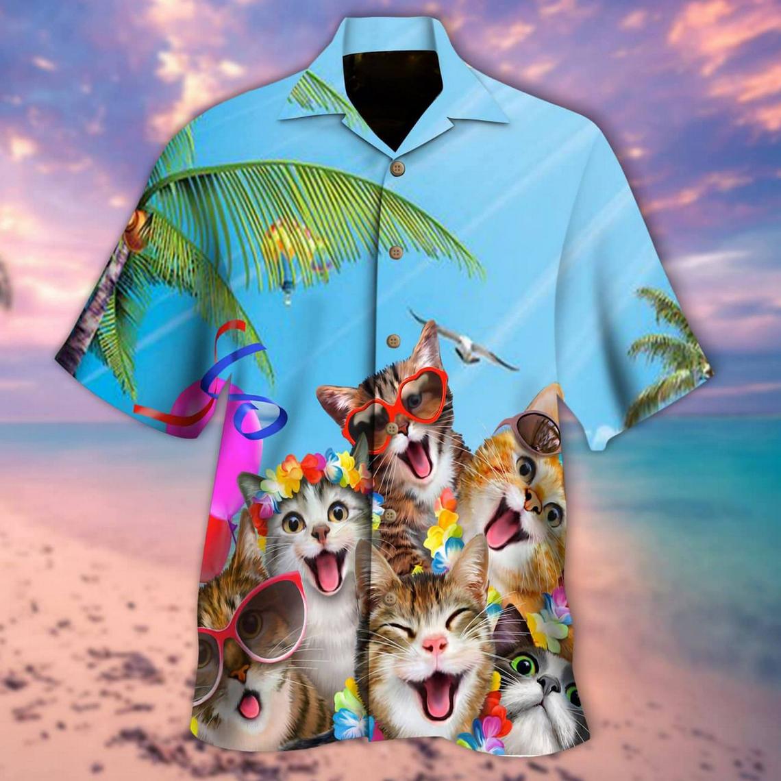 Cats Summer Beach Party Hawaii Shirt Made In Shirts Ha87071