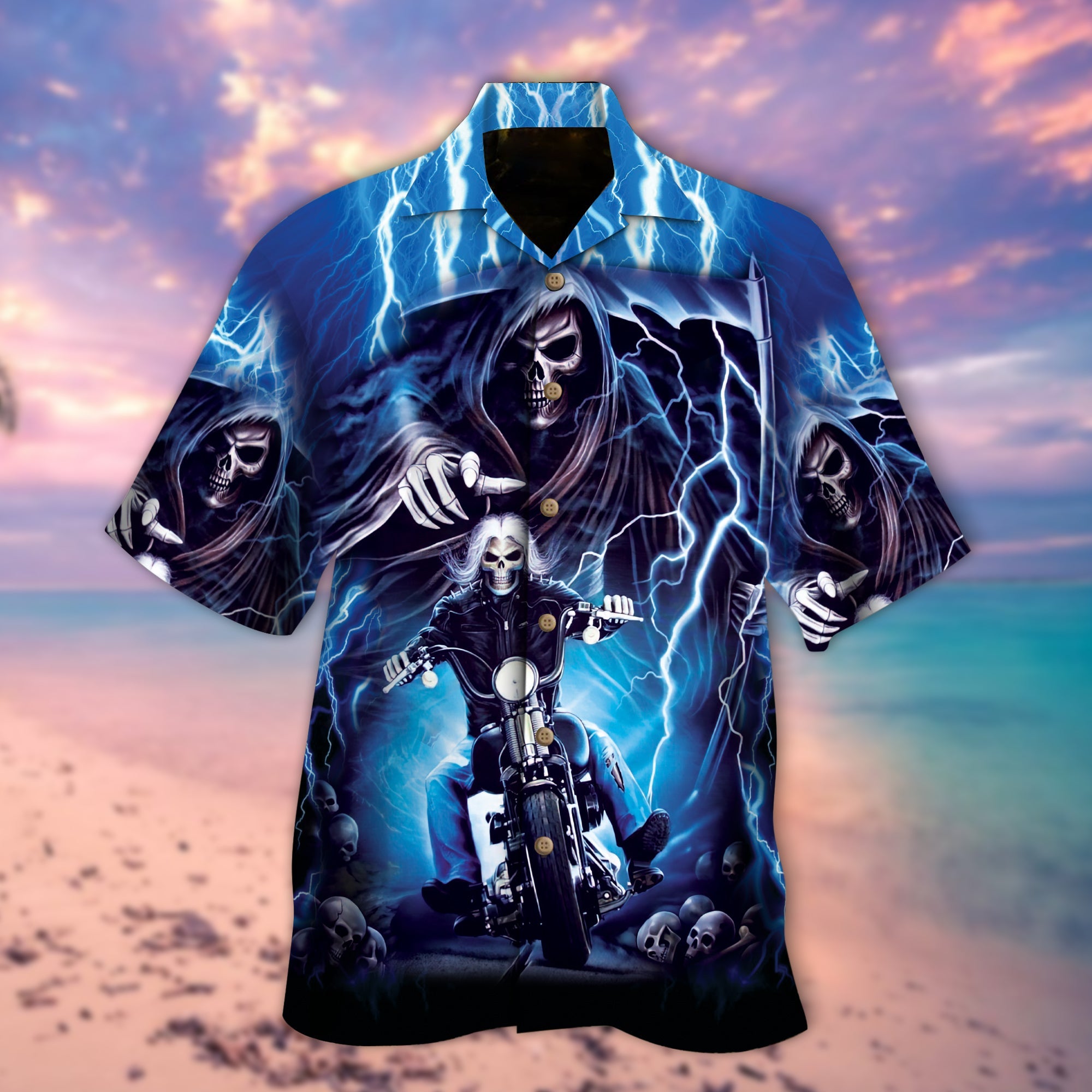 Biker Skull 2 Hawaii Lover Hawaii Shirt For Men Women Ha60779