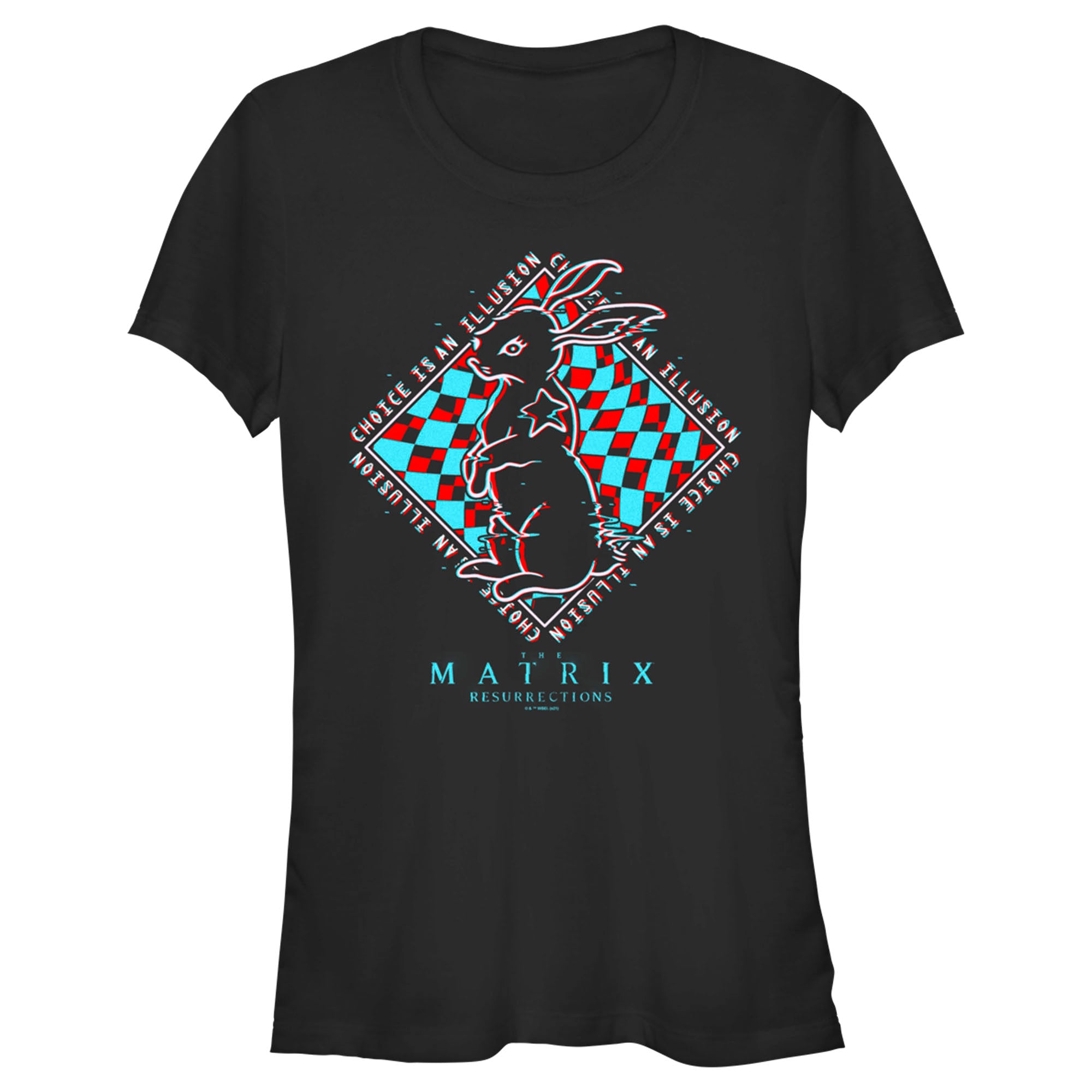 The Matrix Resurrections Junior’S Glitch Rabbit  T-Shirt