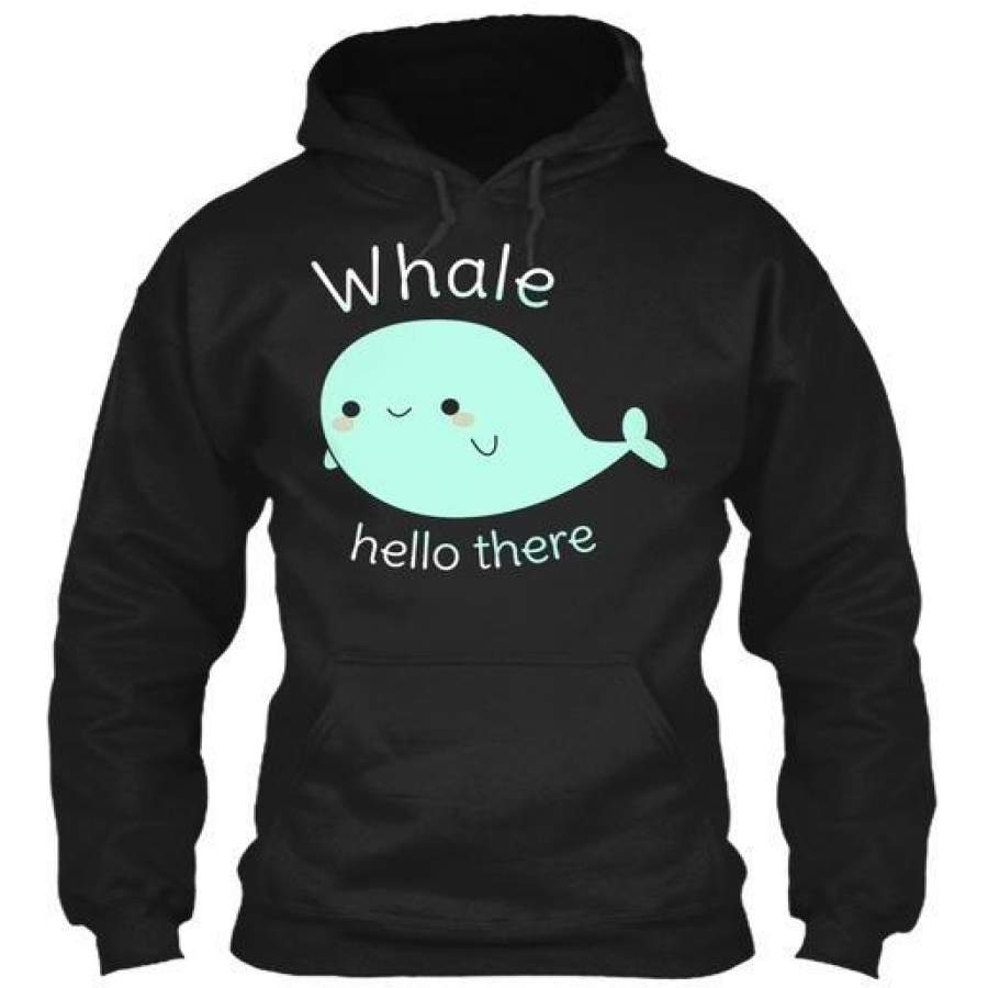 Fish Whale Pun Joke Gildan Hoodie Sweatshirt