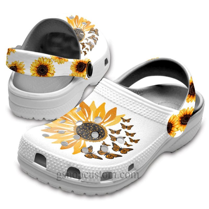 Sunflower Butterfly Croc Shoes Clogs – Sunflower Be Kind