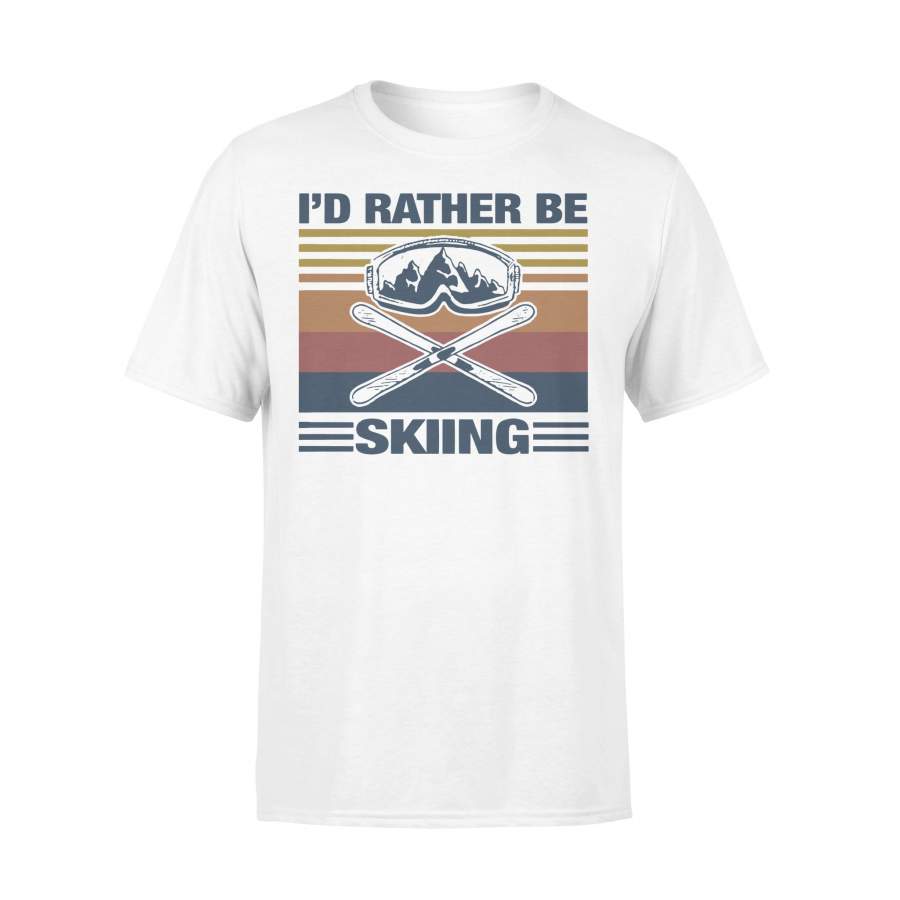 I’d Rather Be Skiing Vintage T-shirt
