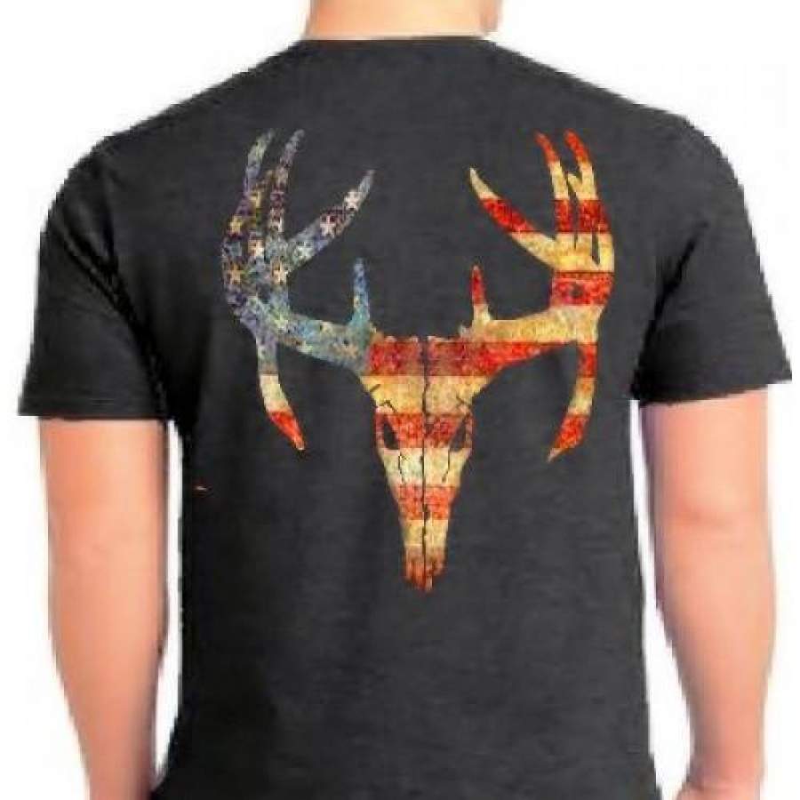 Country Life Outfitters Vintage USA Deer Skull Unisex T-Shirt