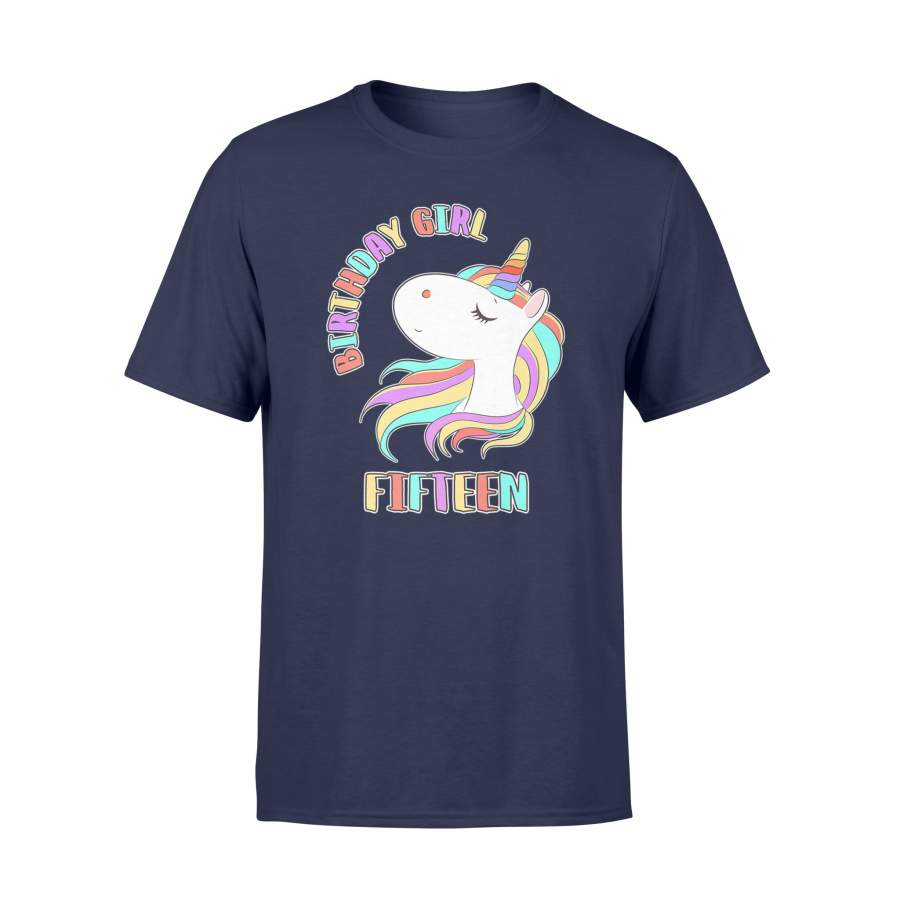 15th Birthday Unicorn 15 Years Old Girls Fifteen T Shirt