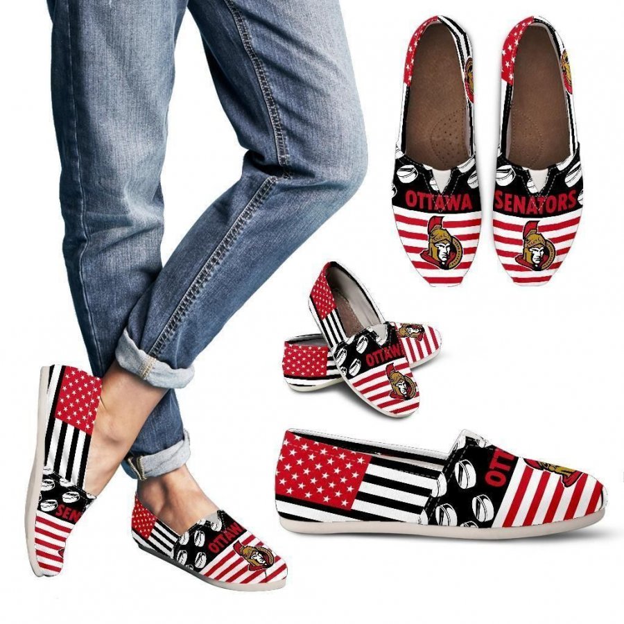 American Flag Ottawa Senators Casual Shoes #367