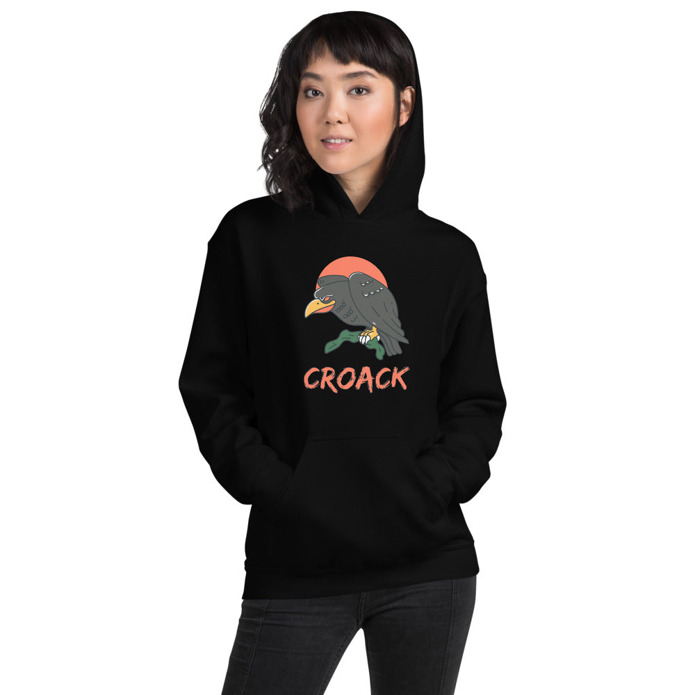 Mr Crow Hoodies Womens Long Sleeve Streetwear