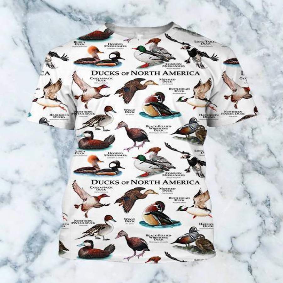 3D All Over Printed Duck Shirts