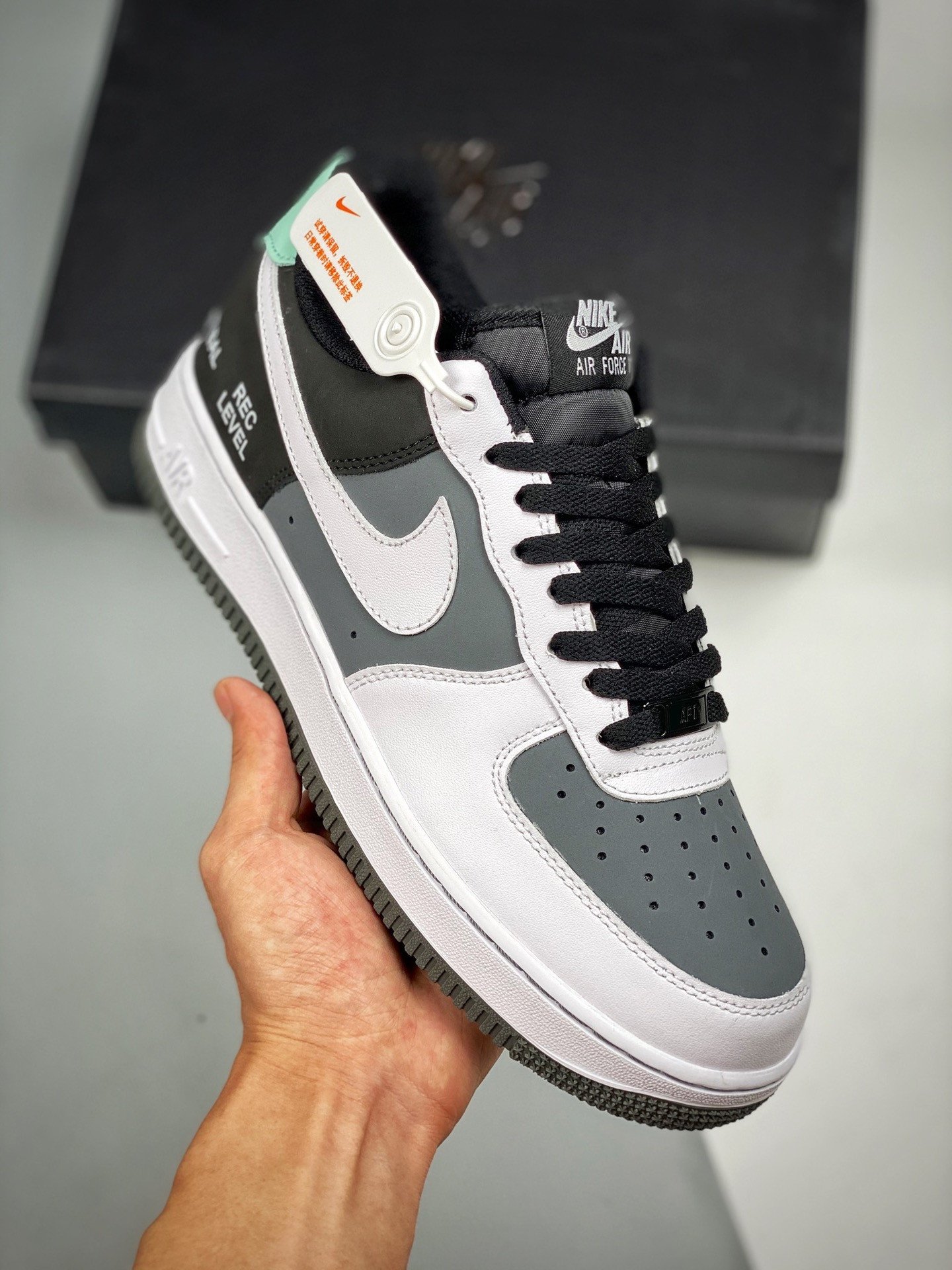 Nike Air Force 1 Low BlackDark Grey-White 5340349