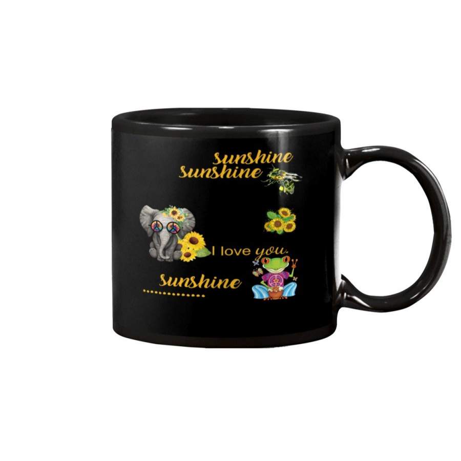 Hippie You Are My Sunshine Elephant Mug