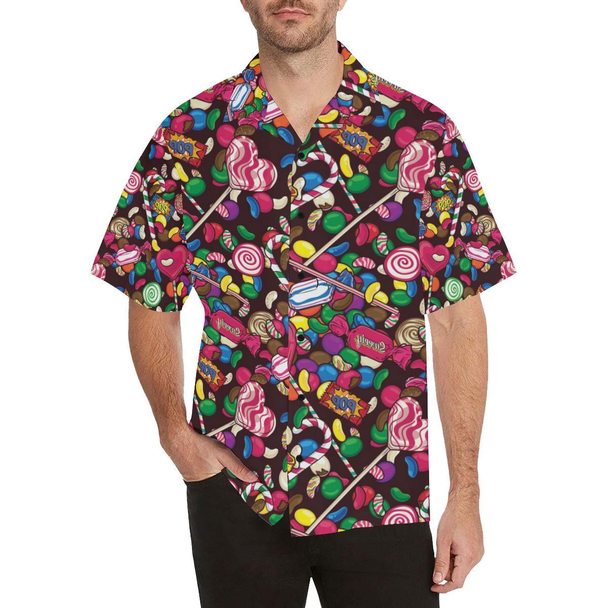 Candy Pattern Print Design Ca02 Hawaiian Shirt