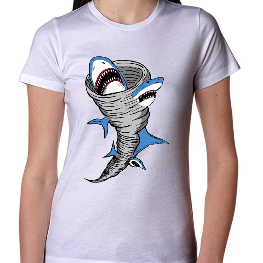 Shark Tornado Women T-Shirt