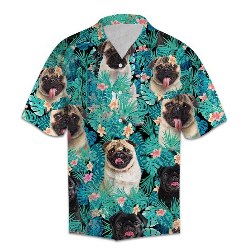 Pug Tropical Hawaii Shirt For Hawaii Aloha Ha35542