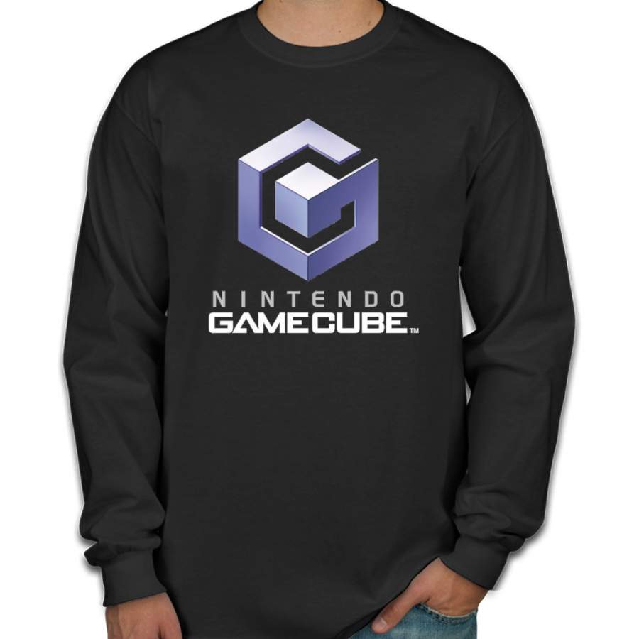 Nintendo Gamecube Logo Men Long Sleeve T-Shirt