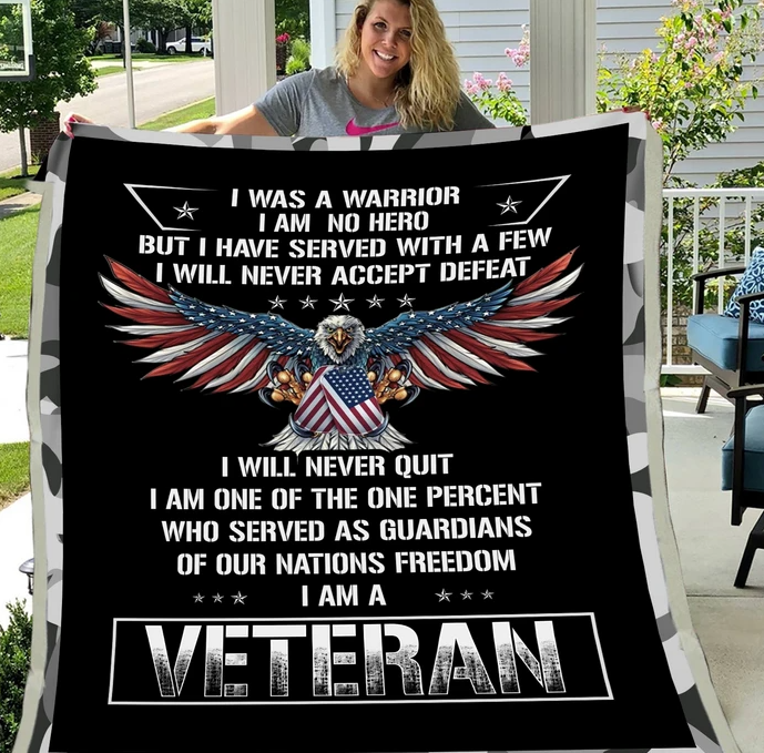 Veteran Blanket – Soldier, Blanket For Veteran, Us Veteran, Veteran Atm-Usbl36