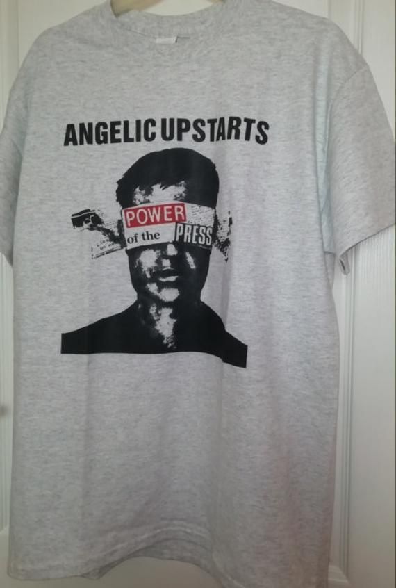 Angelic Upstarts Power Of The Press Shirt Punk Rock Oi Music Apparel Graphic Shirt