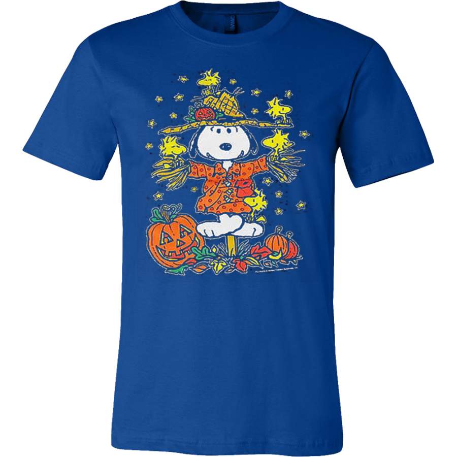 Peanuts Halloween Snoopy Woodstock Scarecrow Great Pumpkin T Shirt