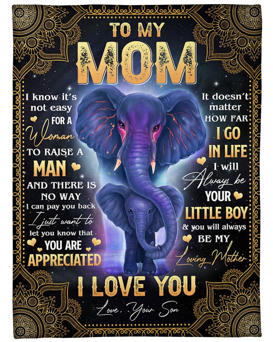 You Are Appreciated I Love You Blanket, Mother’s Day Gift From Son To Mom, Best Mother’s Day Gift Ideas, Home Decor Bedding Couch Sofa Soft and Comfy Cozy