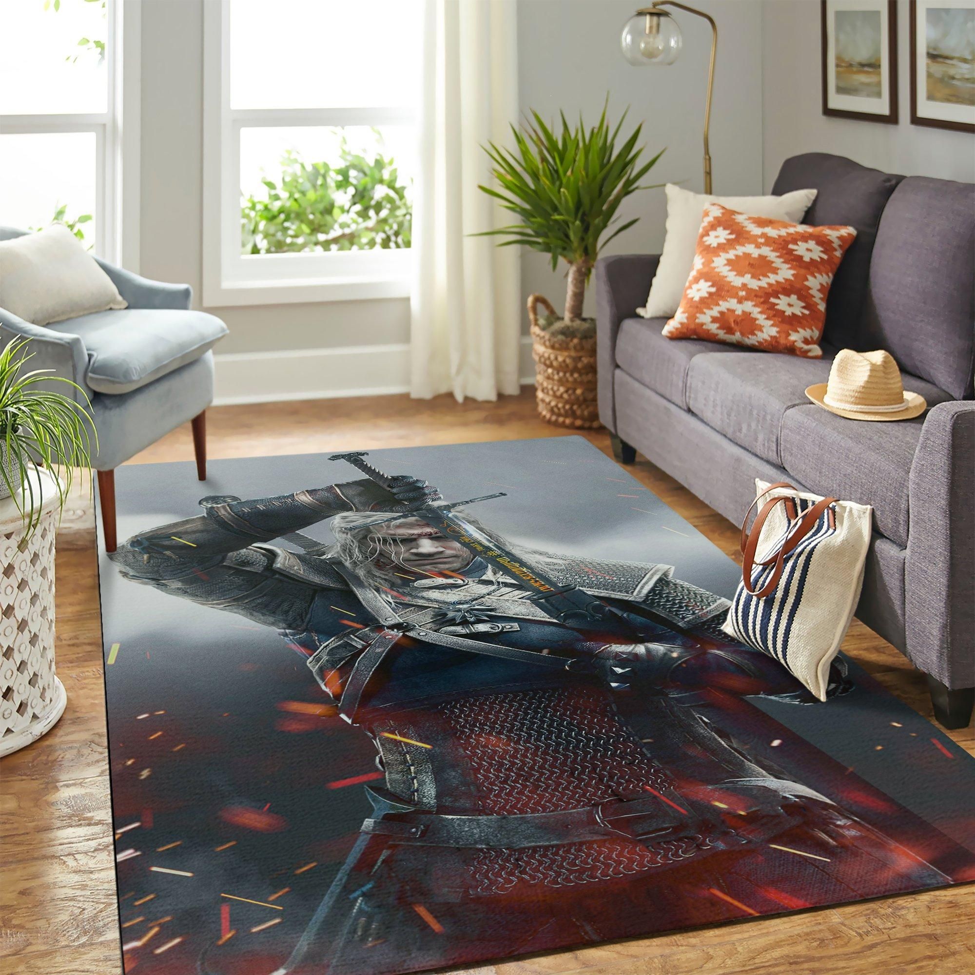 The Witcher Henry Carvill Area Rug Geeky Carpet – home decor – Bedroom Living Room decor