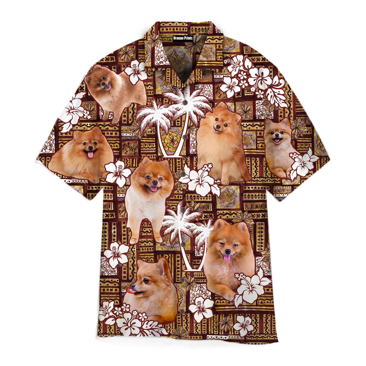 Pomeranian Tropical Dog Lover Aloha Hawaii Shirts For Men Women Ha2378